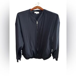Soma Black Zip-Up Lightweight Bomber Style Jacket Women’s Size XL Casual Style